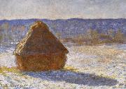 Haystack in the Snwo,Morning Claude Monet